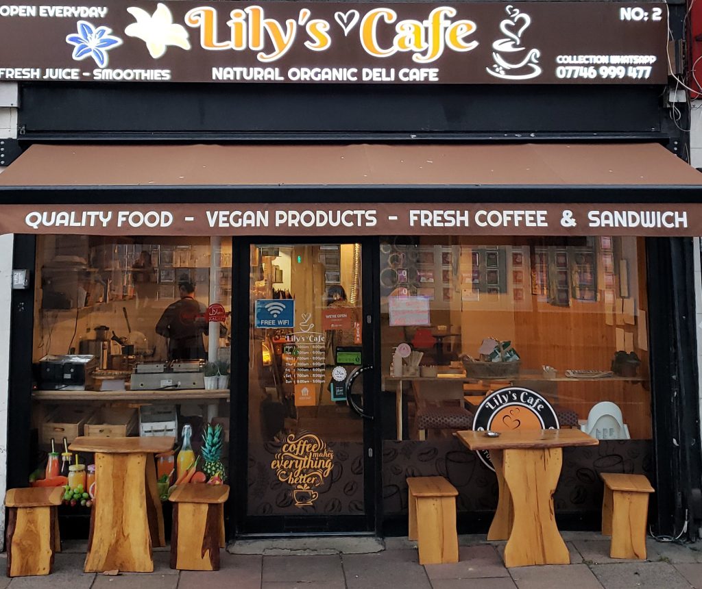 Lily's Cafe shop front.